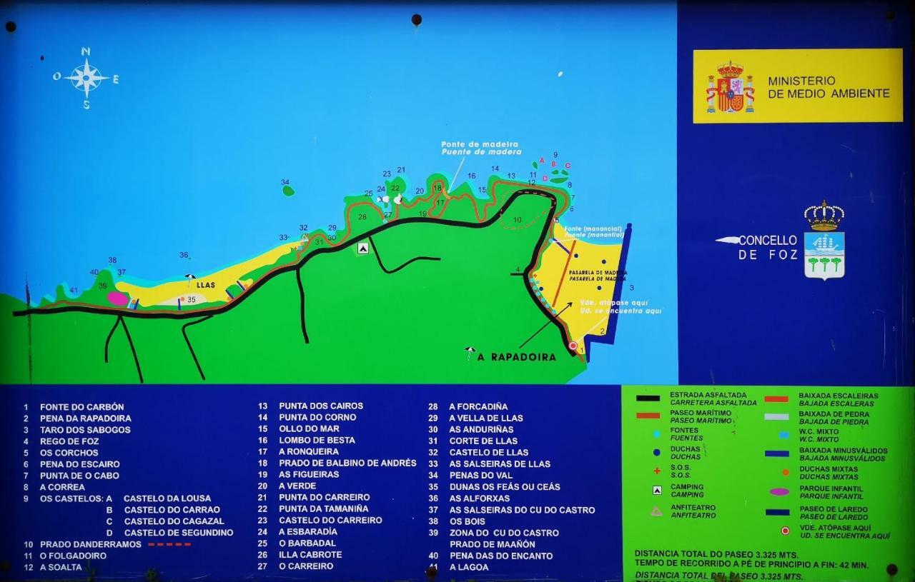Duplex Tres Dormitorios Playa A Rapadoira Foz Ngoại thất bức ảnh